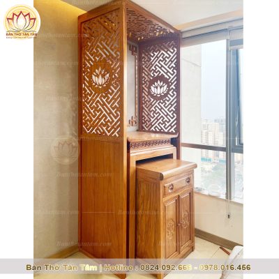 bàn thờ gỗ sồi TT122